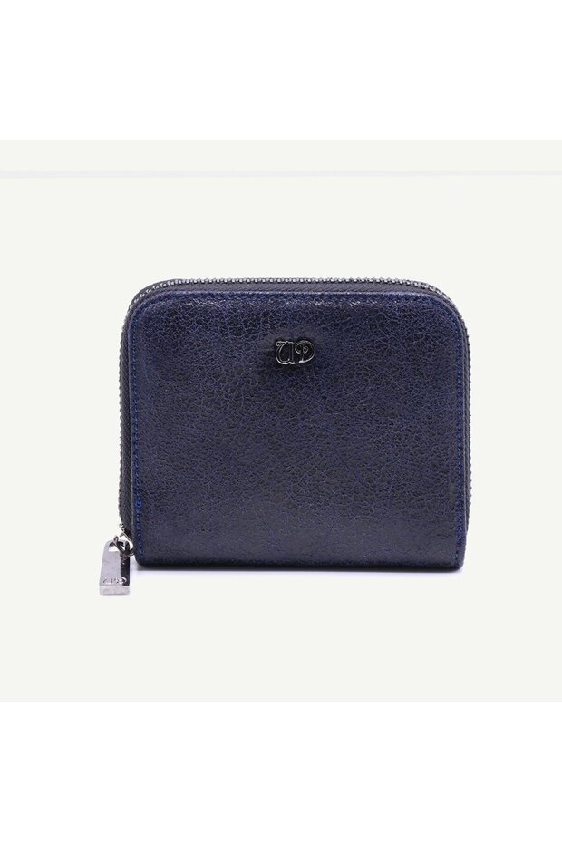 Uderra Women's Genuine Leather Dark Blue Mini Wallet - S1Kc0108