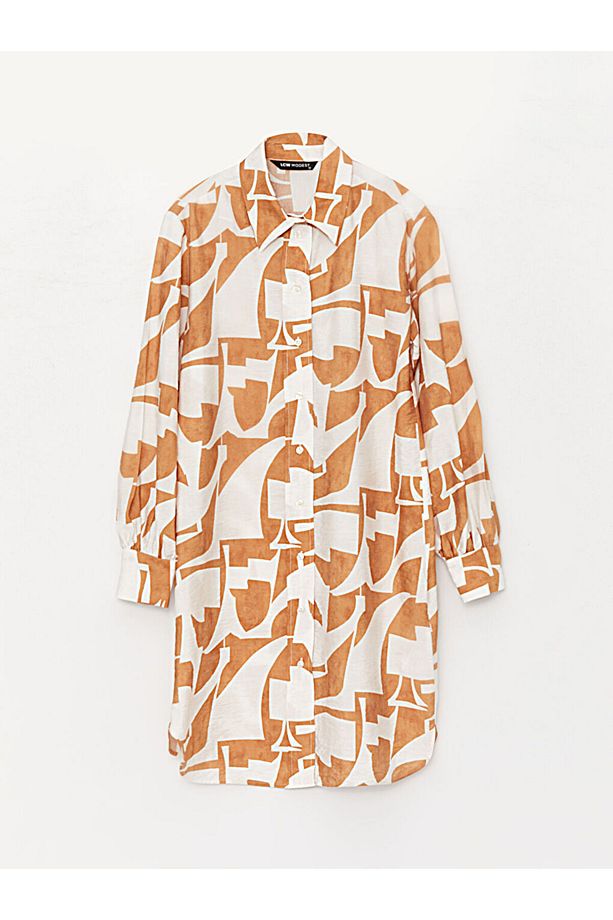 LCW Modest Desenli Kadın Gömlek Tunik - 6