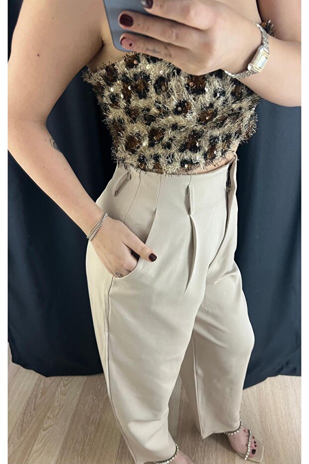 TAŞ PİLİSELİ PANTOLON - 3