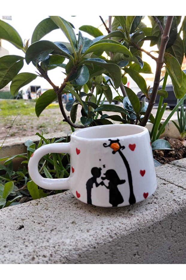 Coffee Cup'Street Lamp Heart'