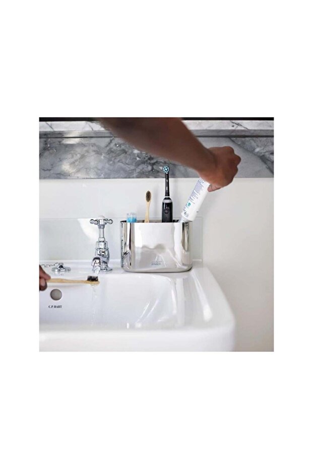 JJ EasyStore Luxe Büyük Diş Fırçalık Caddy (Çelik) - 2