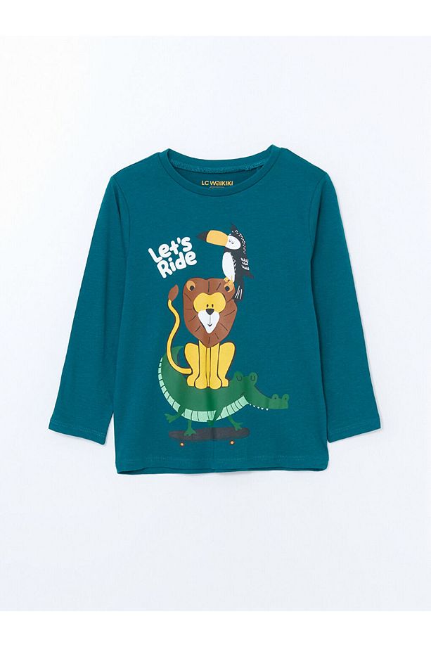 LCW Kids Bisiklet Yaka Erkek Çocuk Pijama Takımı - 2