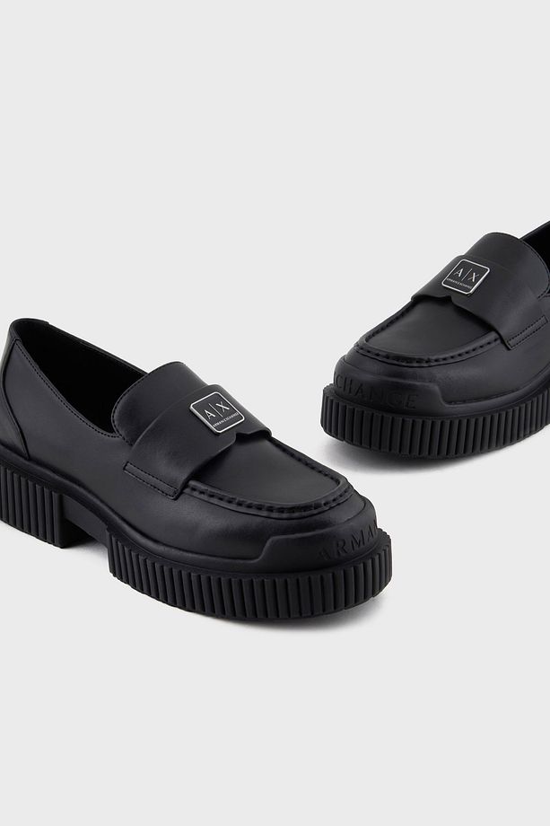 Logolu Hakiki Deri Loafer Ayakkabı AYAKKABI XDA006 XV874 00002 - 4
