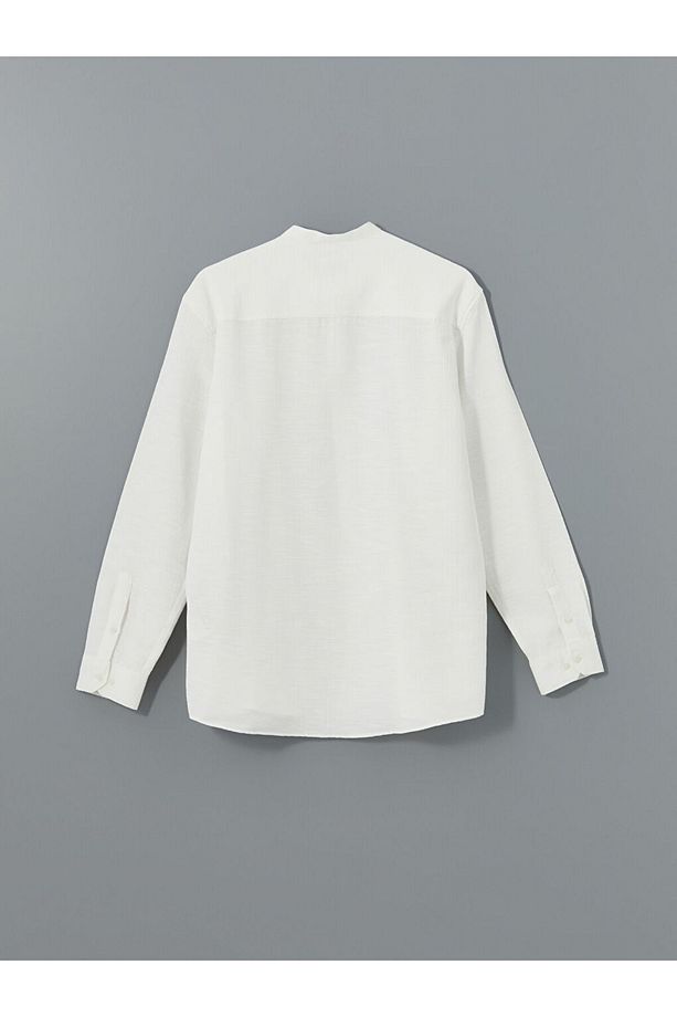 LCW Vision Regular Fit Uzun Kollu Poplin Erkek Gömlek - 6