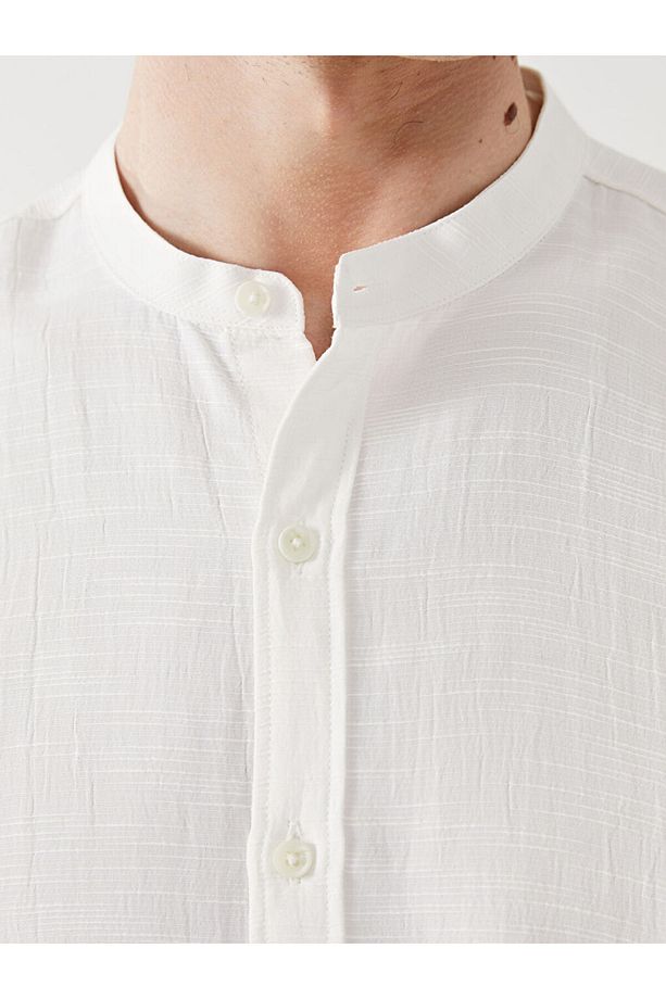 LCW Vision Regular Fit Uzun Kollu Poplin Erkek Gömlek - 3