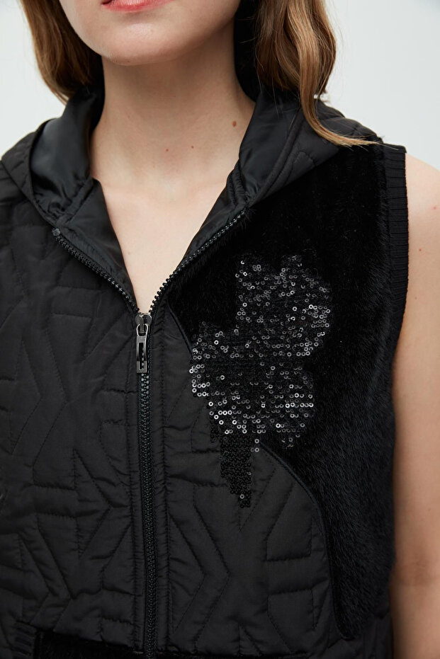 Kapitone Fokslu Yelek - 3