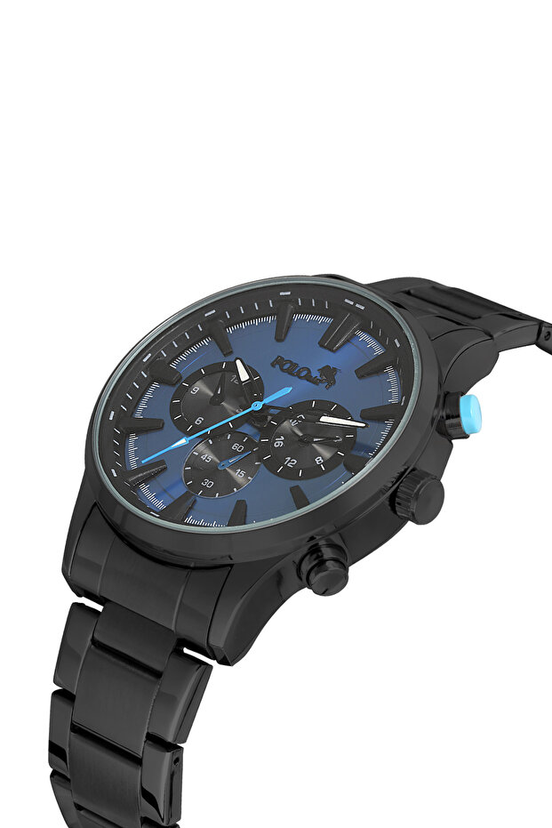 Classic Metal Men's Wristwatch Black Navy Color Pl-0976E2X