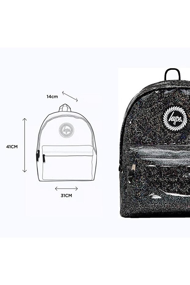 Navy Blue Crack Backpack (TWLG-773_1SZ) - 2