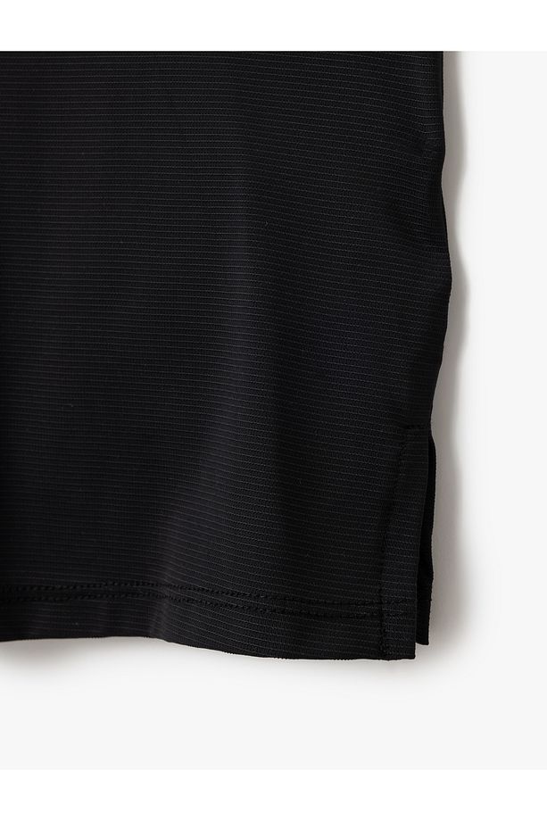 Halter Yaka Basic Crop Spor Atlet - 5