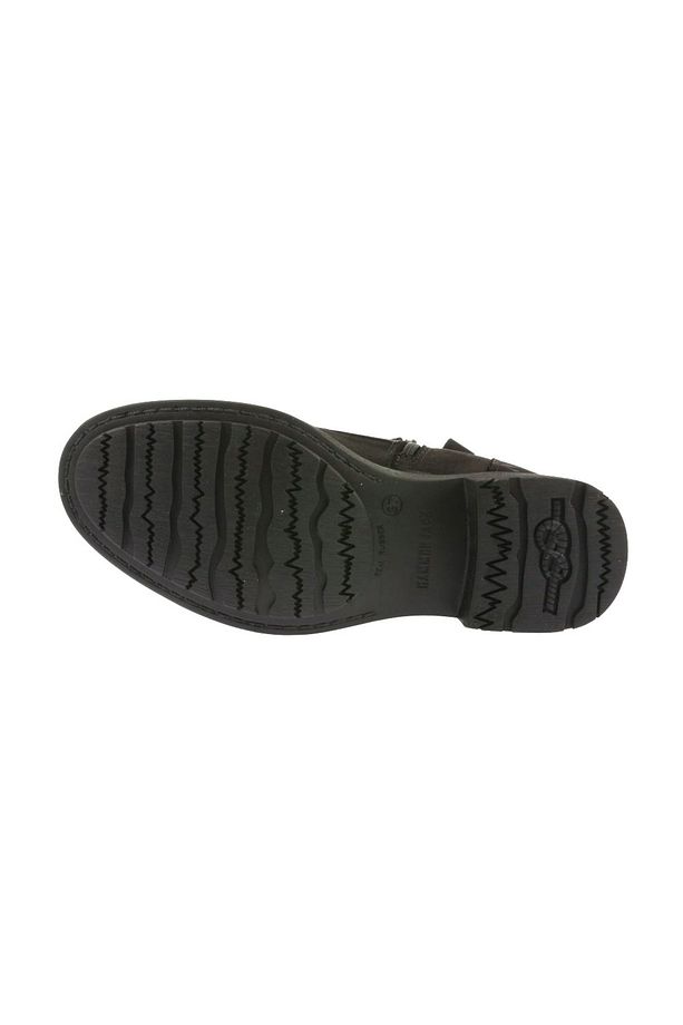 Merdane Boot Hakiki Deri Siyah Yıkama Nubuk Outdoor Kadın Bot - 4