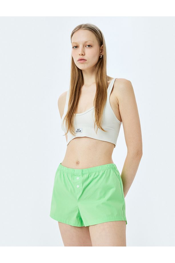 Pamuklu Rahat Kalıp Boxer Şort Pijama Altı - 2