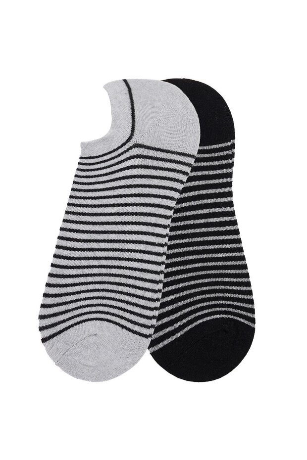 Men's 2 Pack Patterned Booties Socks - 1