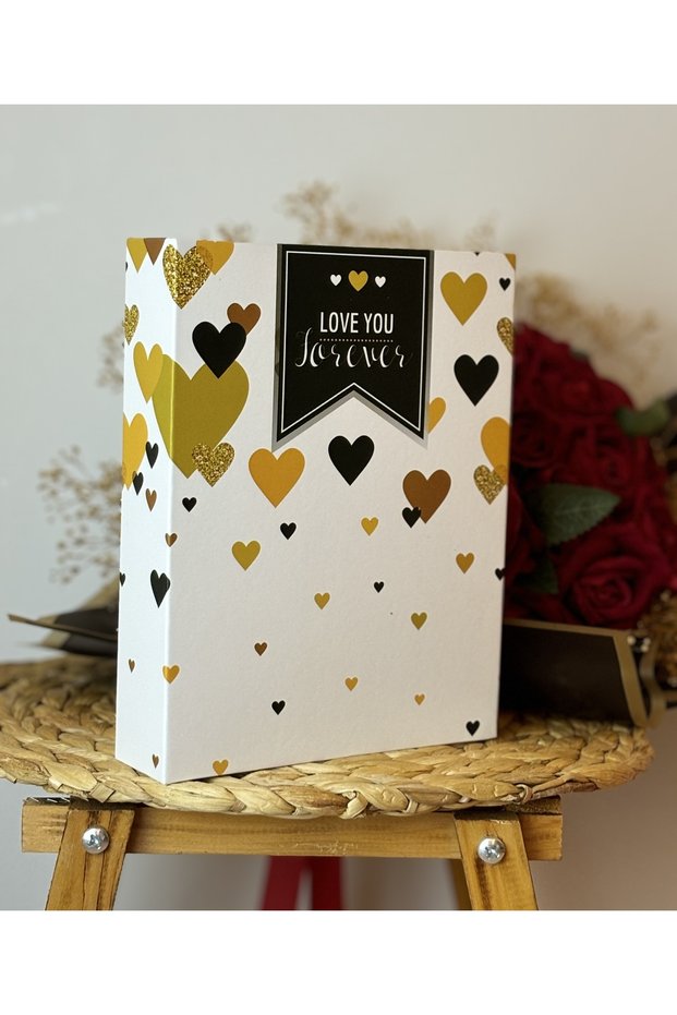 Photo Album 10x15cm Colorful Love You Patterned Memory Album with 200 Photo Capacity