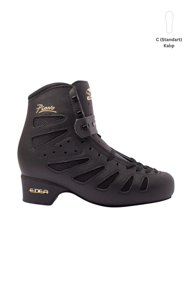 Piano Black Buz Pateni Botu D Format