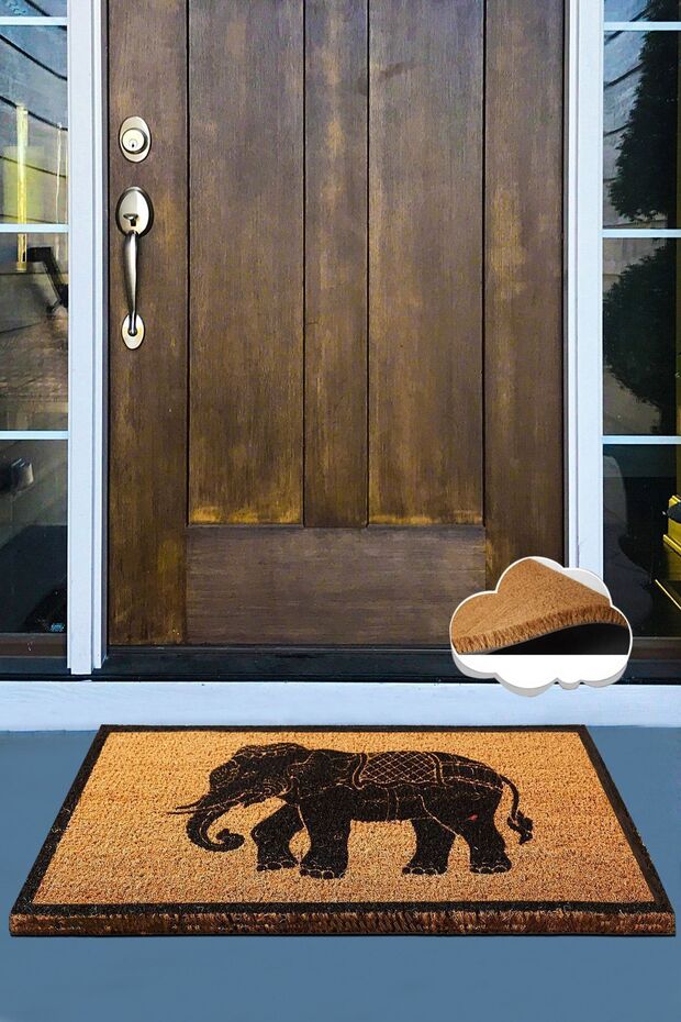 Coco Elephant Doğal Koko Paspas,Kıl Kapı Önü Paspası - 2