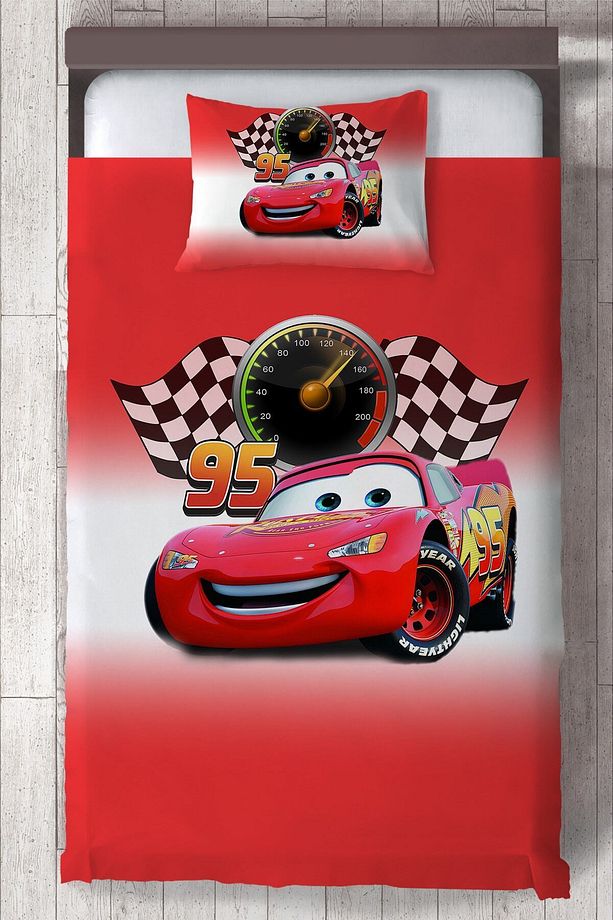 Bebek Ve Çocuk Odası Şimşek Mcqueen Yatak Örtüsü Mktyo-173 - 1