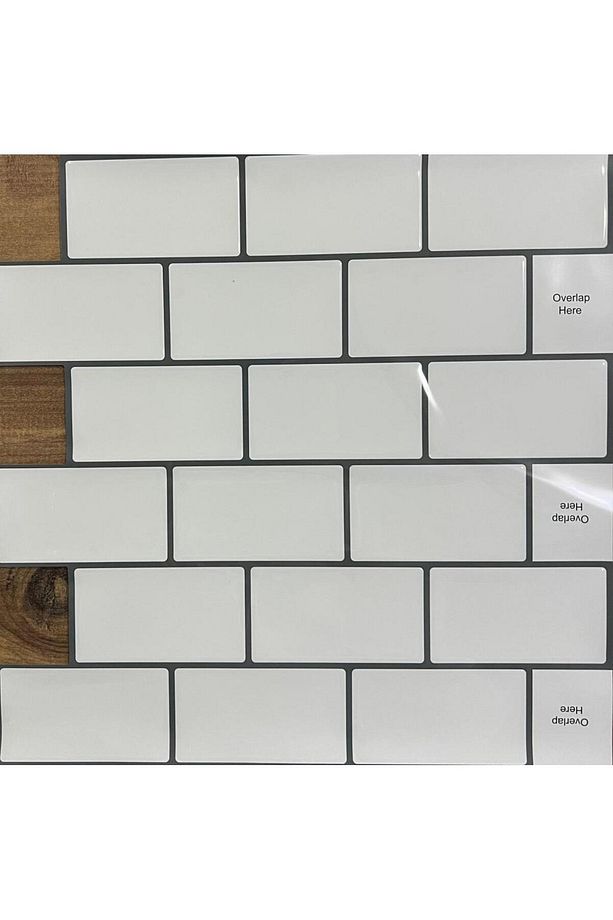 3D Yapışkanlı Kaplama Duvar Sticker Panel Mutfak Banyo Salon Ofis30×30cm White Stone Epoksi 1 Adet - 8