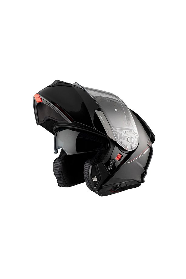 KASK MT GENESİS SV A2 ÇENE AÇILIR PARLAK SİYAH - 5