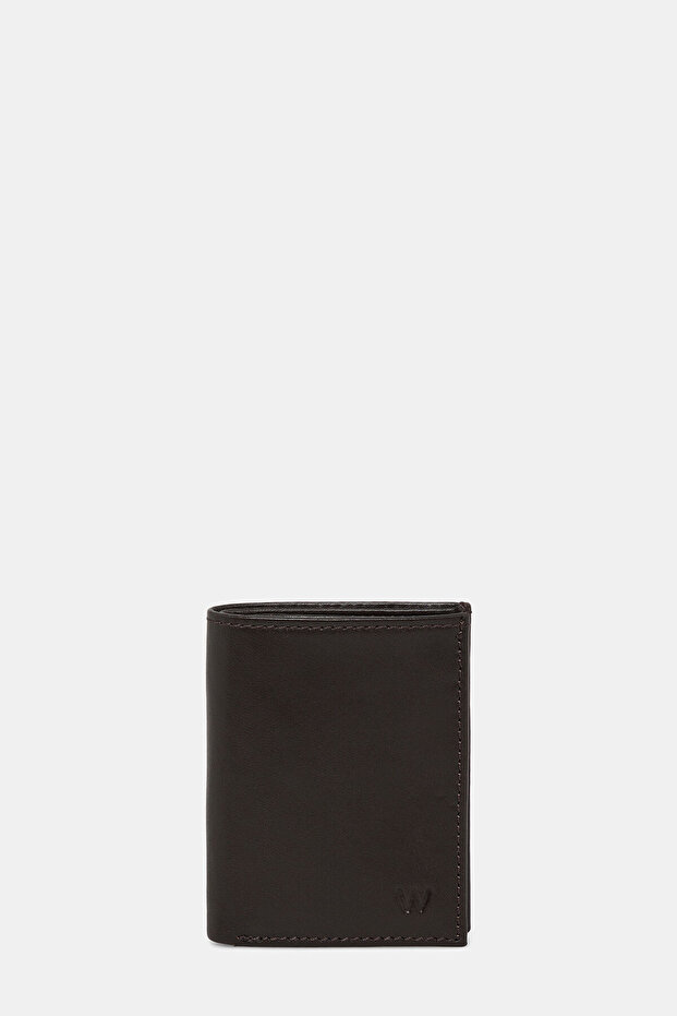 KAHVE DERİ CÜZDAN - 1