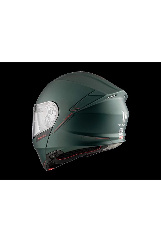 KASK MT GENESİS SV A2 ÇENE AÇILIR MAT YEŞİL - 5