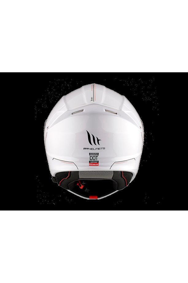 Kask Mt Genesis Sv A2 Çene Açılır Parlak Beyaz - 4
