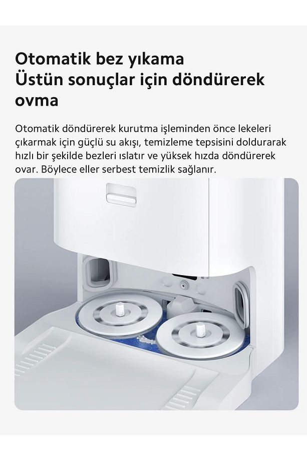 Robot Vacuum X10 Plus - 4000 Pa Güçlü Emiş, Otomatik Çöp Boşaltma Ve Su Haznesi Ile Derin Temizlik - 4