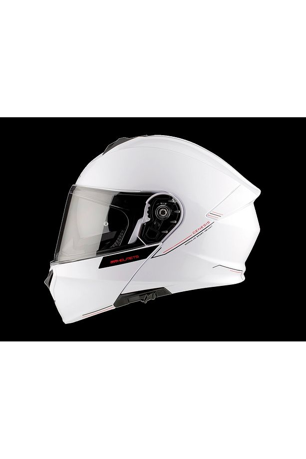 Kask Mt Genesis Sv A2 Çene Açılır Parlak Beyaz - 1