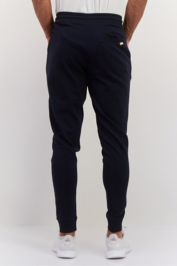 بنطال رياضي رجالي برباط، أزرق داكن - 2