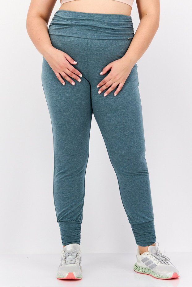 Women Sportswear Fit Training Jogger Pants, Heather Green