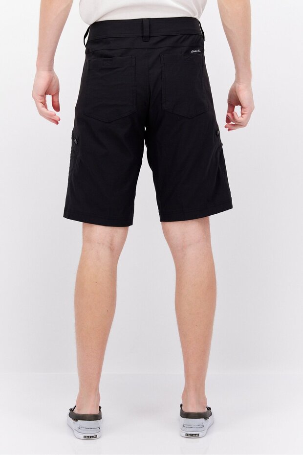 شورت رجالي أساسي بشعار العلامة التجارية، أسود - 4