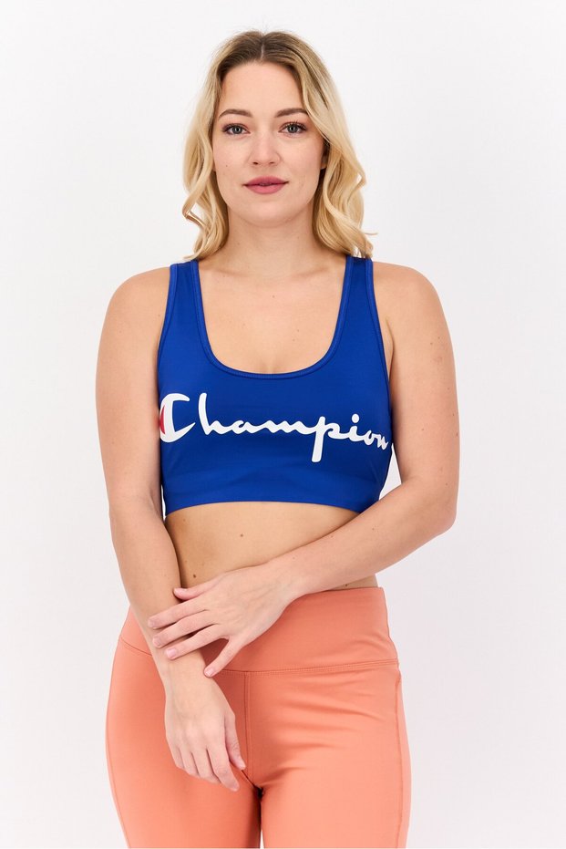 Women Sportswear Fit Non Padded Training Sports Bra, Blue