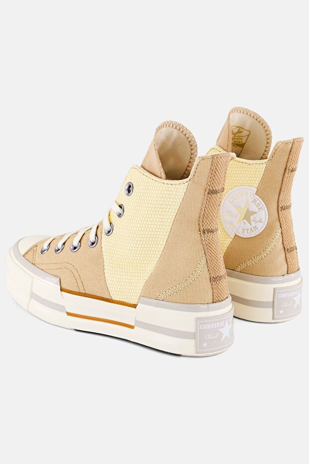 Women Chuck 70 Plus Hi Lace Up Sport Shoes, Beige Combo - 4