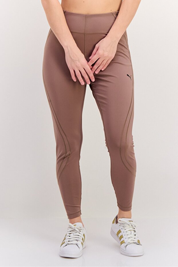 Women Sportswear Fit Training Legging, Light Brown