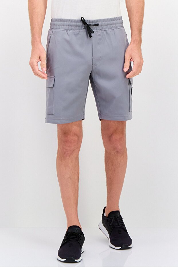 Men Sportswear Fit Outdoor Shorts, Grey