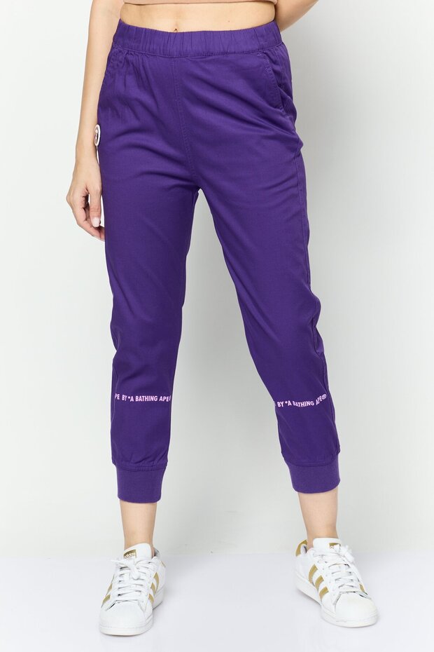 Women Regular Fit Solid Jogger Pants, Purple