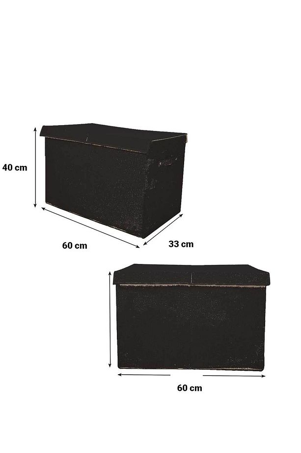 Büyük Oyuncak Kutusu Oyuncak Saklama Kutusu Eşya Toplama Sepeti Organizer  puzzle Sandığı - 4