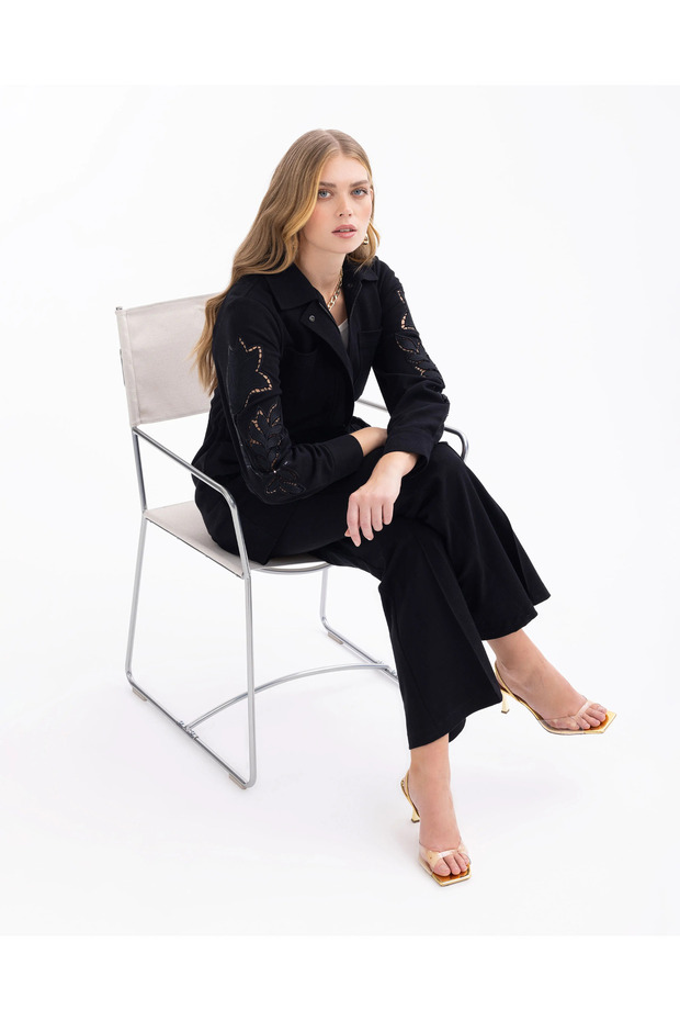 Düğmeli Jean Pantolon - 2