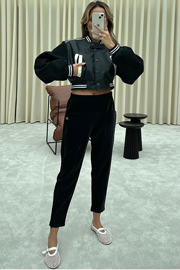 Women's PU Fabric Leather Pants