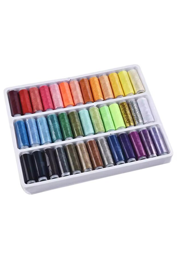 39 Colors Sewing Threads Polyester Embroidery Machine Thread Kit