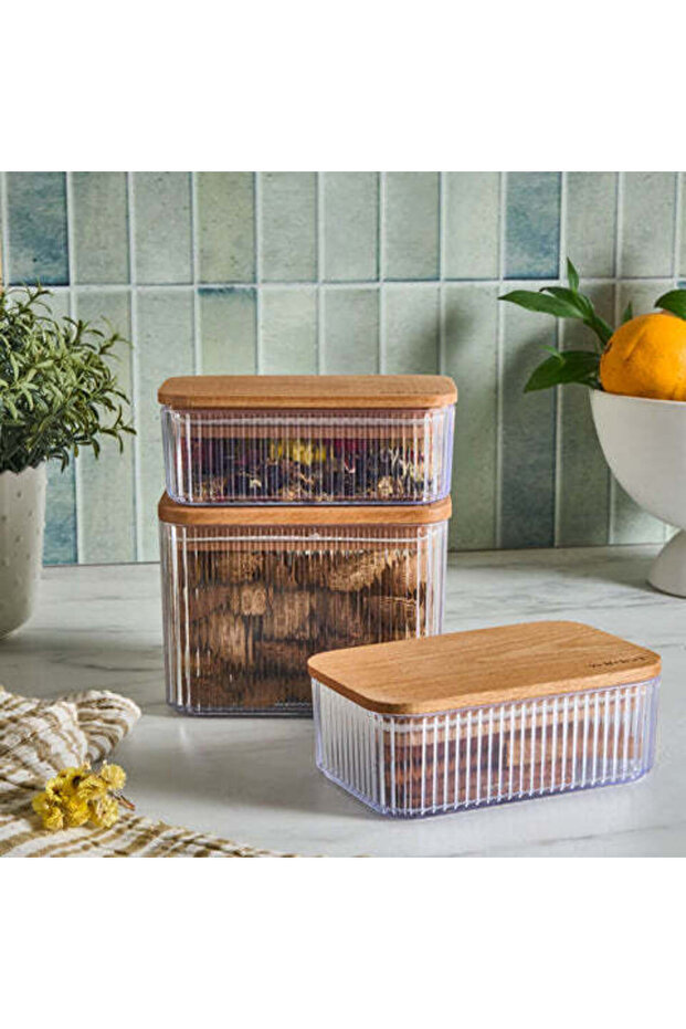 Massimo 3 Piece Storage Container, Clear - 2