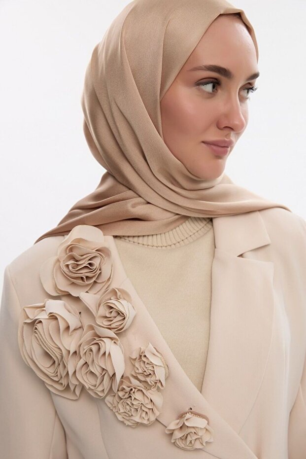 Idol Satin Janjan Shawl - Gold