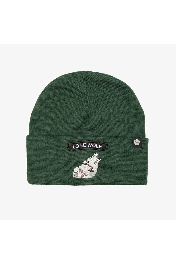 107-1799 Soft Rock Wolf Unisex Yeşil Bere - 1