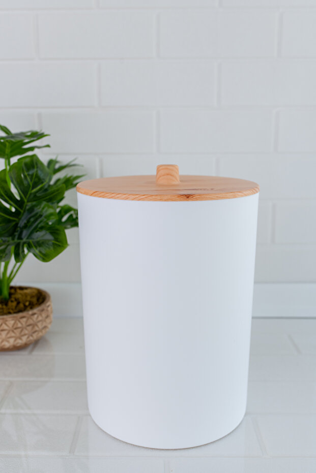 Bambu Desenli Mutfak Banyo Çöp Kovası - 2