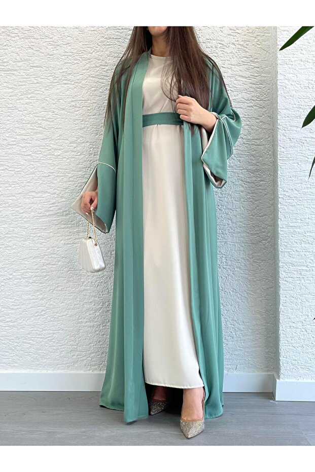 Set Mint Ayça Abaya - 4