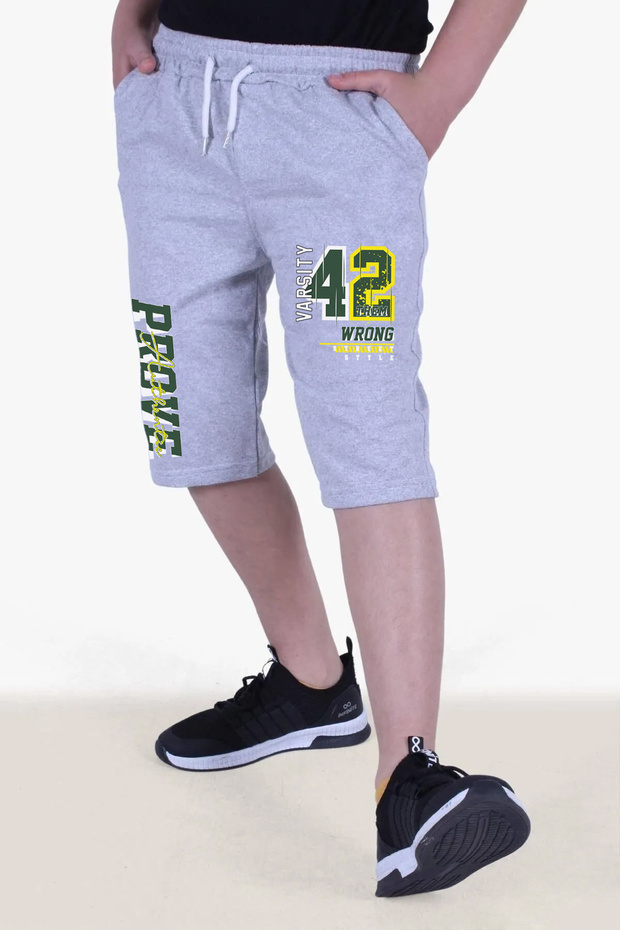 Wrong Printed Boy's Double Pocket Capri - 4