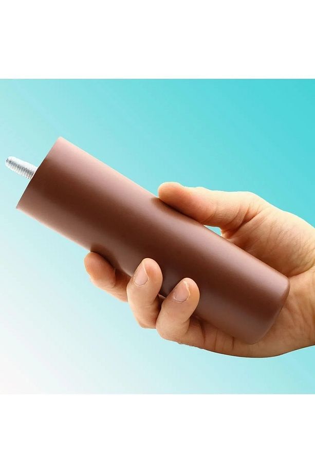 Bro Mobilya Kanepe Koltuk Baza Yükseltme Yükseltici M8 Civatalı  Destek Ayağı Ayakları Kahve 14cm. - 4