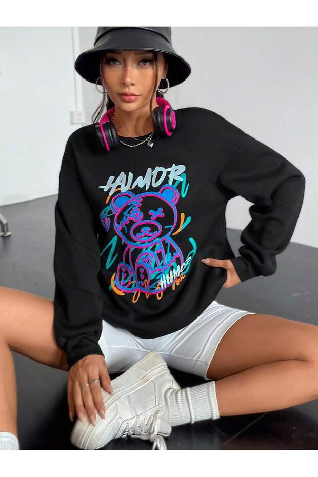 Women'S/Men's Unisex Stylish Comfortable Cotton Special Design Sweatshirt 5906