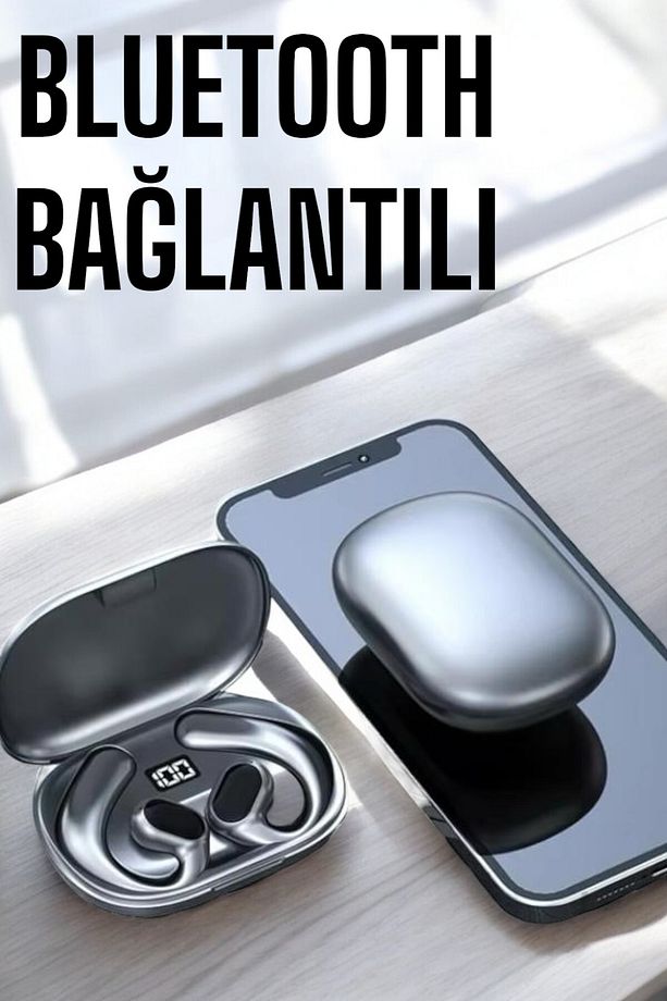 Bluetooth Kulaklık Oyuncu Kulaklığı Küpe Görünümlü Dijital Göstergeli - 2