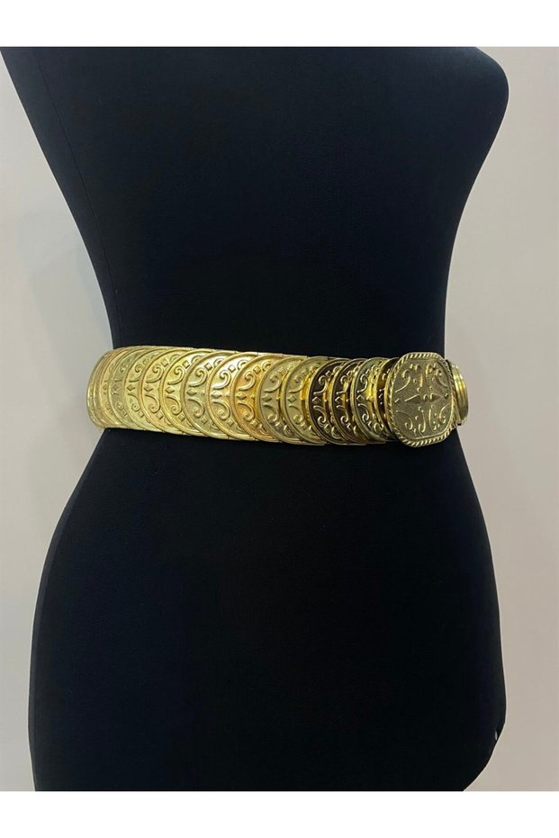Gold Colored Elastic Belt