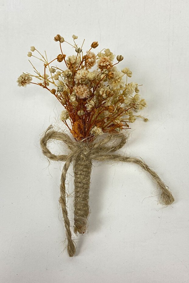 Kuru Çiçekli Damat Ve Sağdıç Yaka Çiçeği - 1